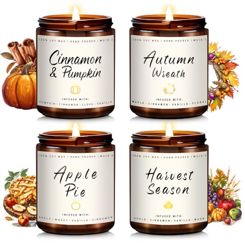 Autumn Scented Candle Collection – Seasonal Scents for Cozy, Holiday Ambience