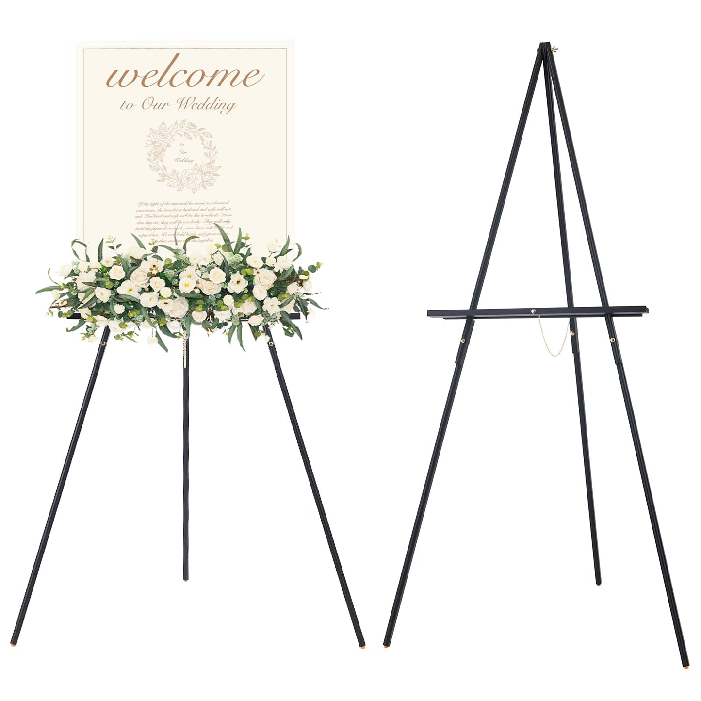 Beech Wood Display Easel – Lightweight Folding Tripod Stand for Canvas, Signs & Presentations | 64" Artist & Event Easel
