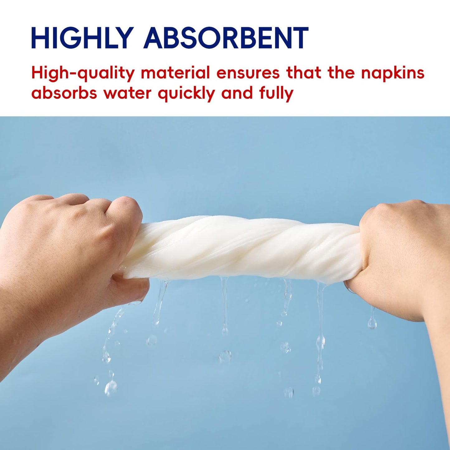 Luxury Disposable Hand Towels – Linen-Feel Paper Guest Napkins for Guest at Weddings, Dinner Parties & Events | Pack of 100