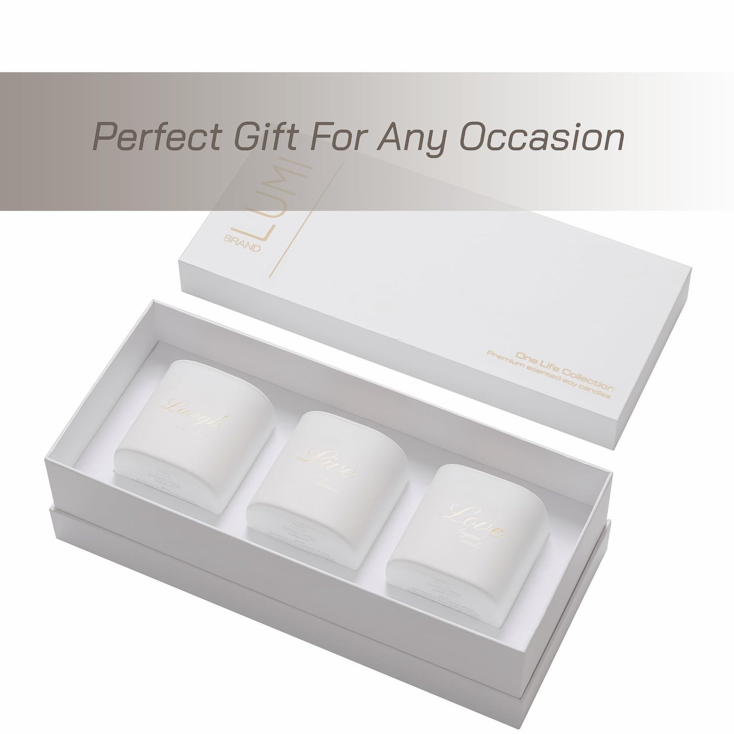 Luxury Scented Soy Candle Set – Canadian Cedar, Black Amber & Sandalwood (3-Pack)