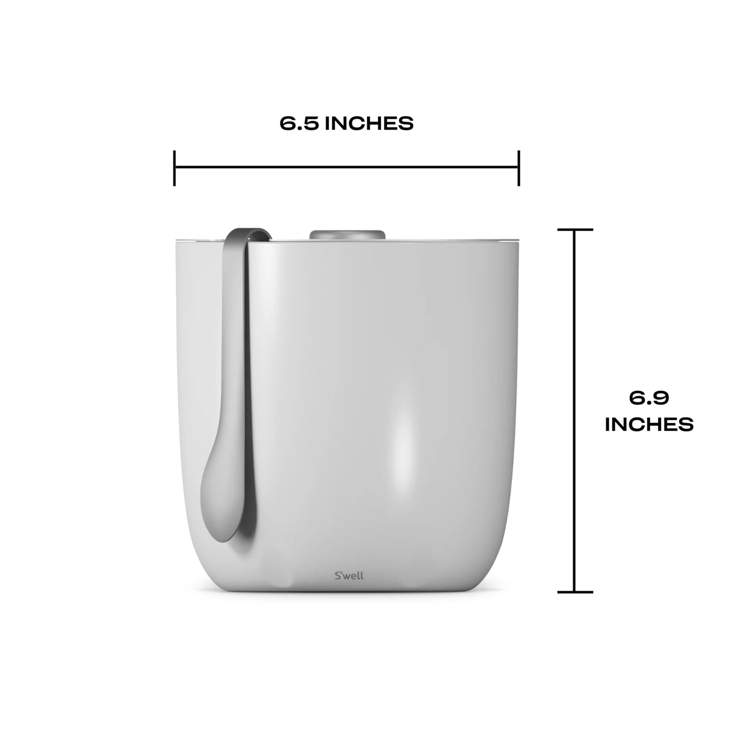 AestheticTriple-Layered Ice Bucket with Tongs – Vacuum-Insulated, Stainless Steel, Condensation-Free