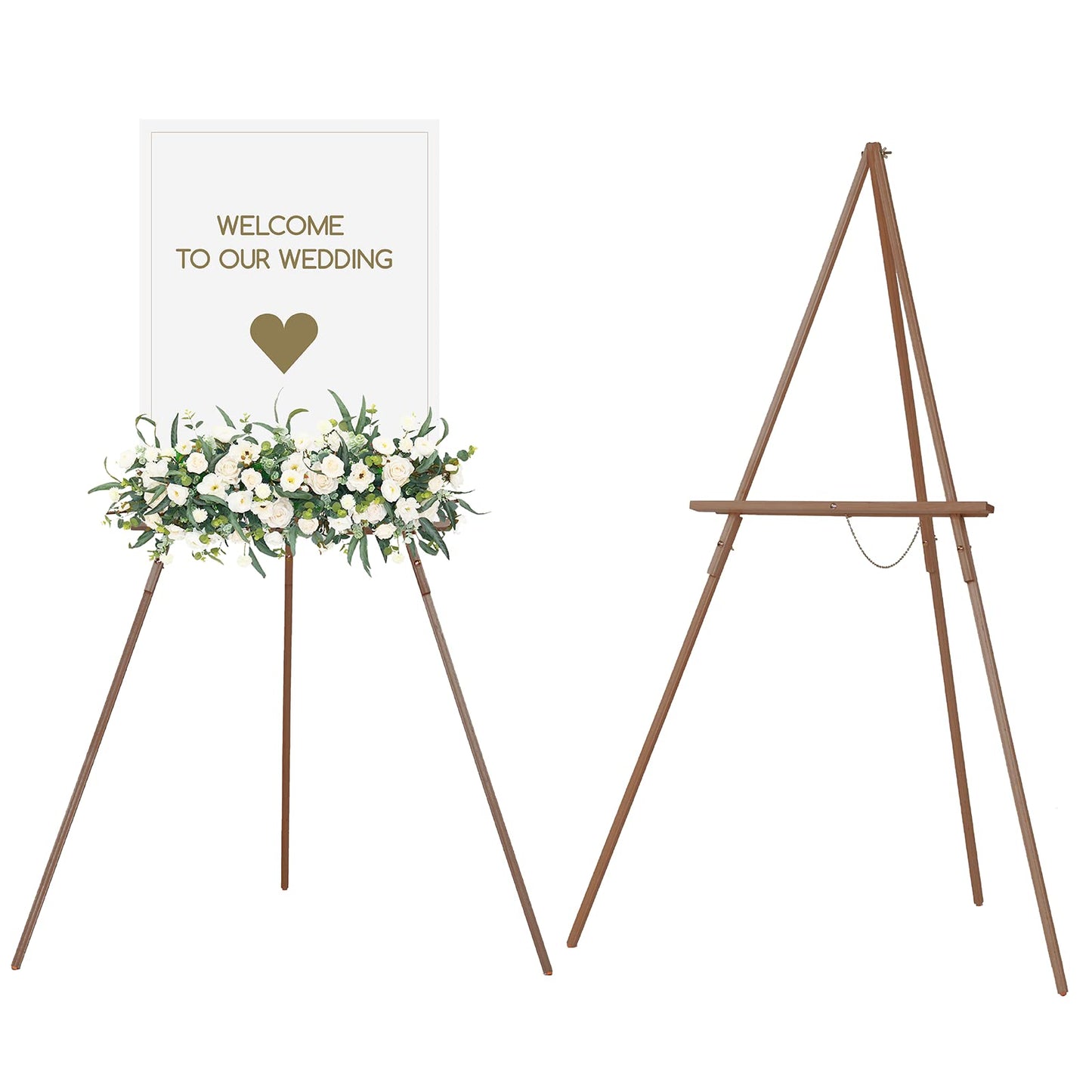 Beech Wood Display Easel – Lightweight Folding Tripod Stand for Canvas, Signs & Presentations | 64" Artist & Event Easel