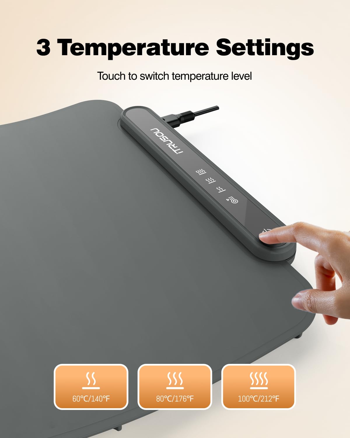 Electric Silicone Food Warmer Mat – Heating Tray for Buffet, Parties & Kitchen Use | Waterproof, Rollable & Easy to Clean