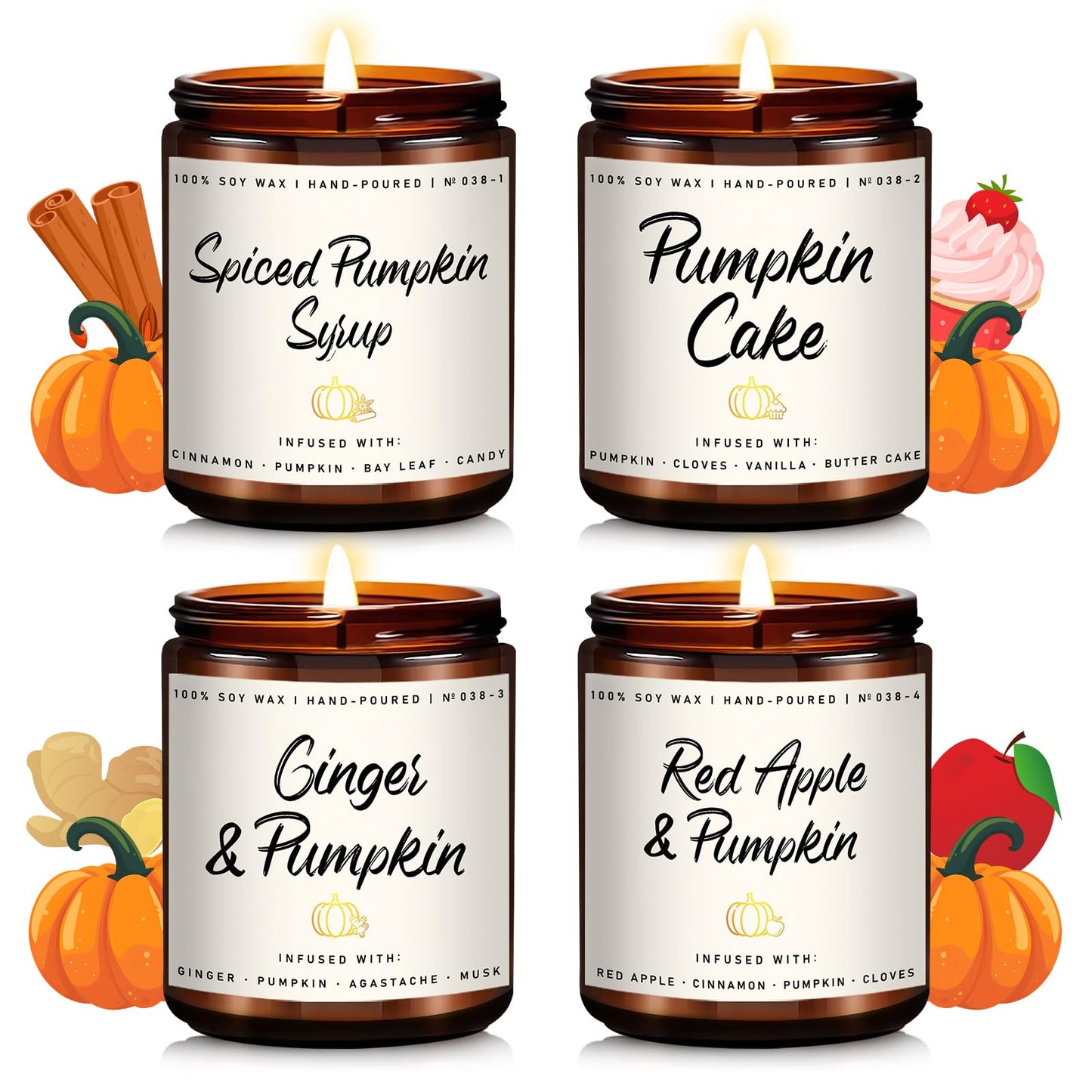Autumn Scented Candle Collection – Seasonal Scents for Cozy, Holiday Ambience