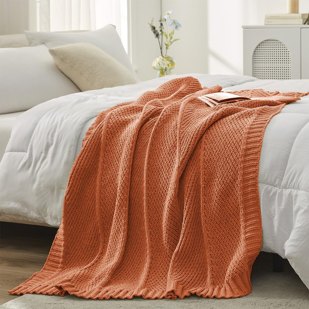 Home Chunky Knit Throw Blanket