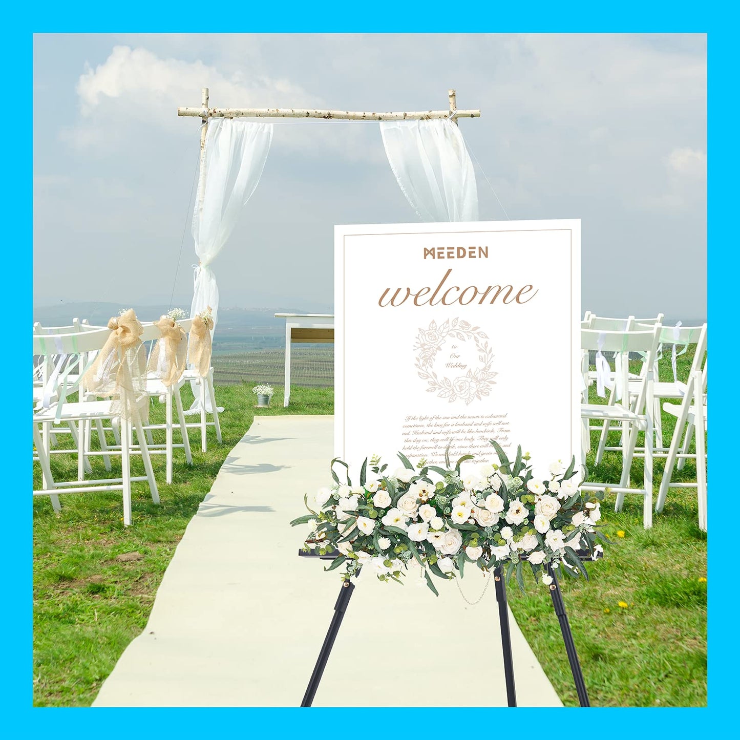 Beech Wood Display Easel – Lightweight Folding Tripod Stand for Canvas, Signs & Presentations | 64" Artist & Event Easel