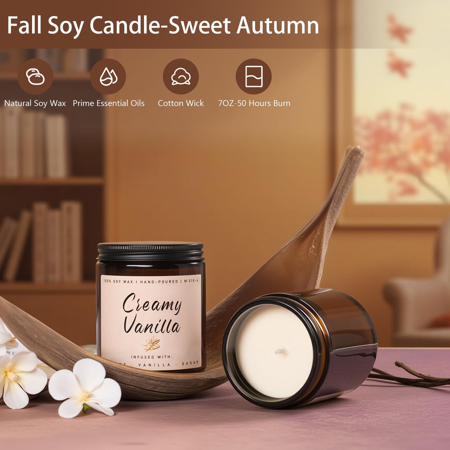 Autumn Scented Candle Collection – Seasonal Scents for Cozy, Holiday Ambience