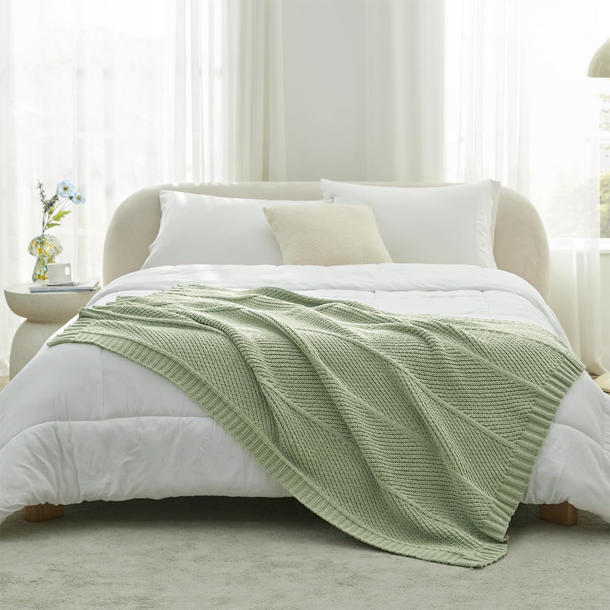 Home Chunky Knit Throw Blanket