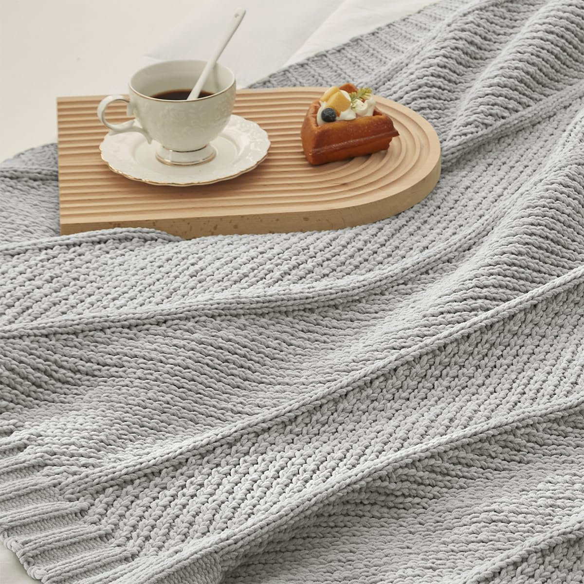 Home Chunky Knit Throw Blanket