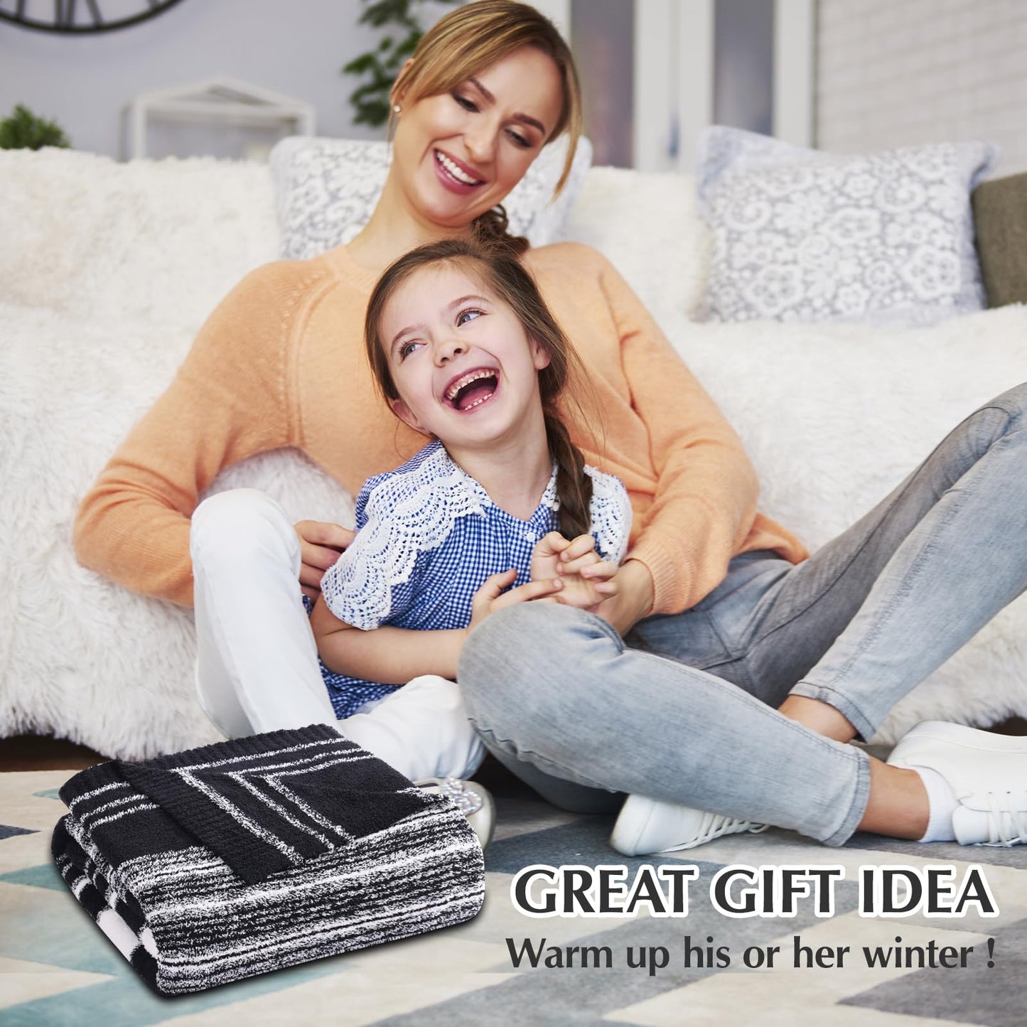 Cozy Checkered Throw Blanket