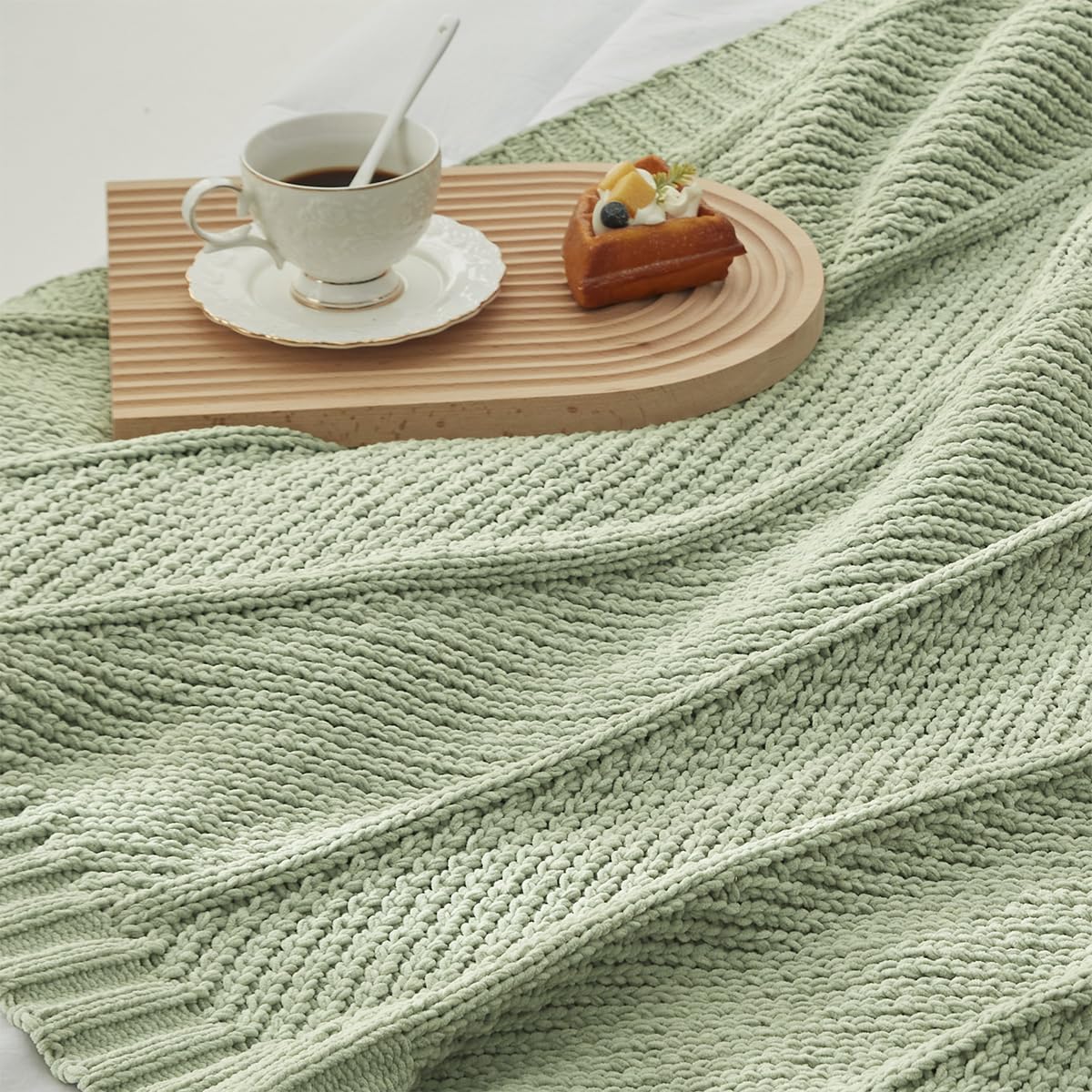 Home Chunky Knit Throw Blanket