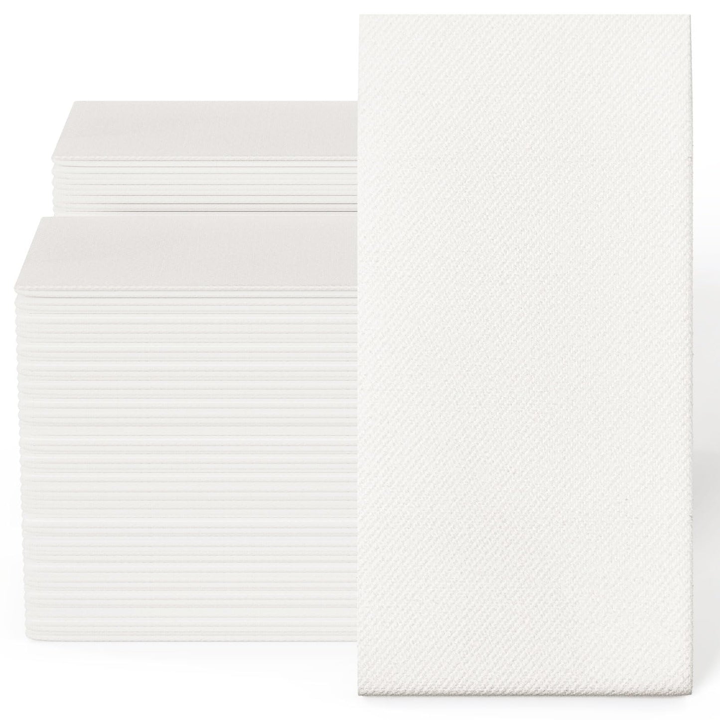 Luxury Disposable Hand Towels – Linen-Feel Paper Guest Napkins for Guest at Weddings, Dinner Parties & Events | Pack of 100