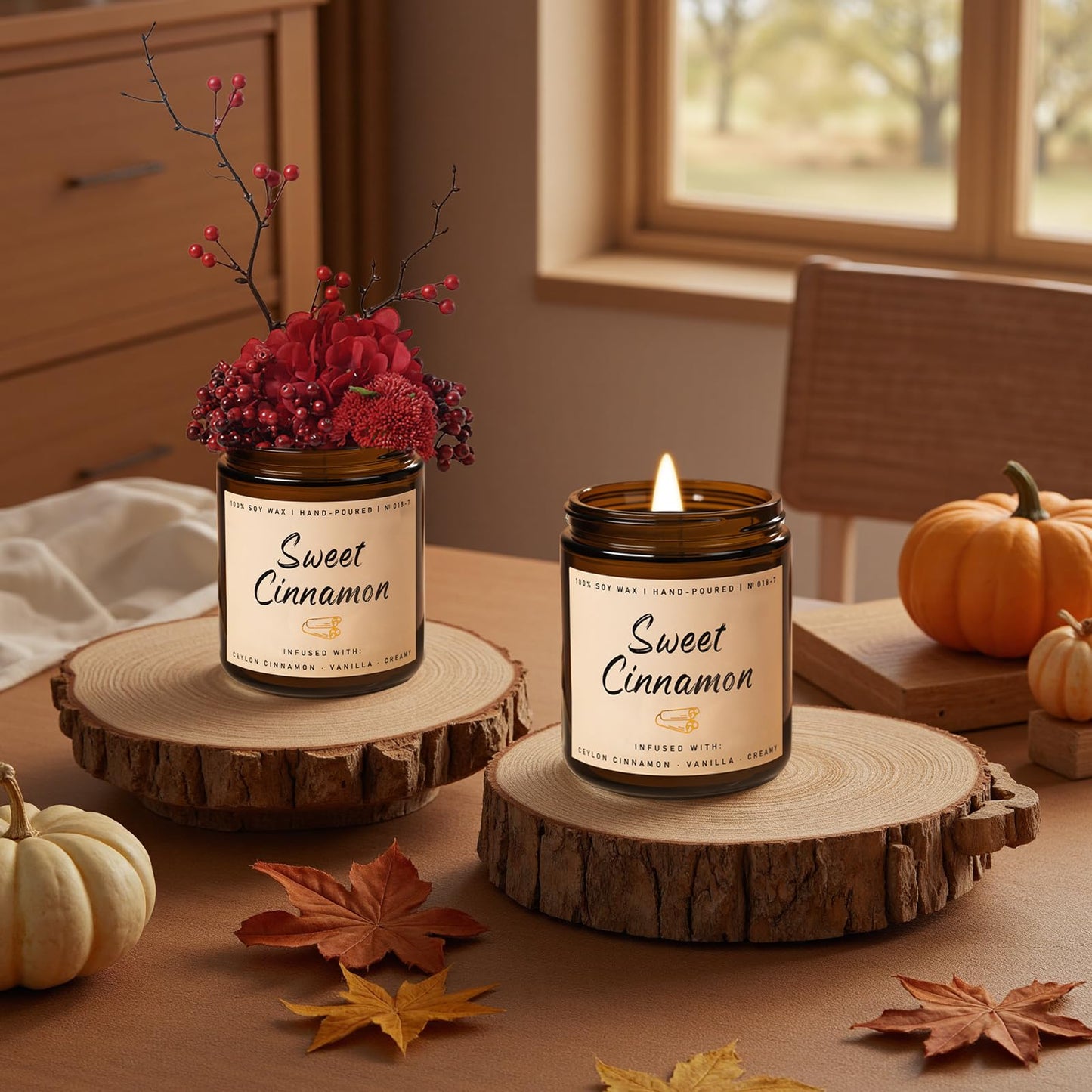 Autumn Scented Candle Collection – Seasonal Scents for Cozy, Holiday Ambience
