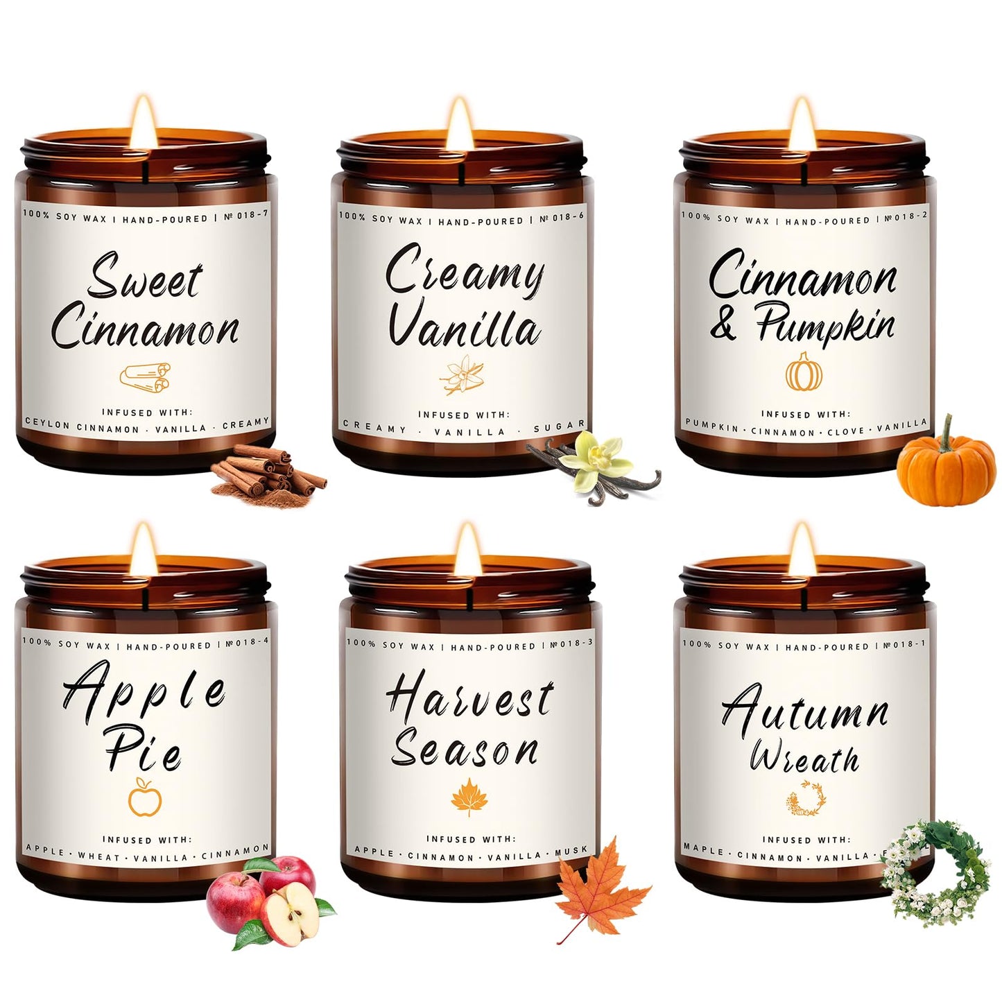 Autumn Scented Candle Collection – Seasonal Scents for Cozy, Holiday Ambience