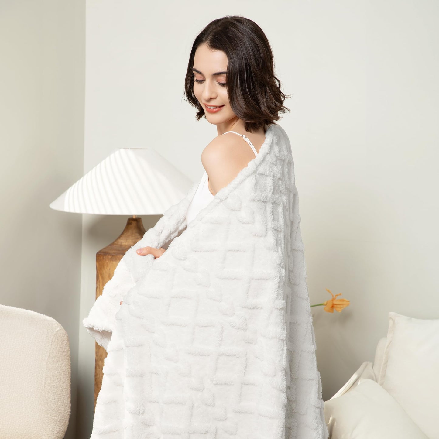 Luxury Plush Faux Fur Throw Blanket