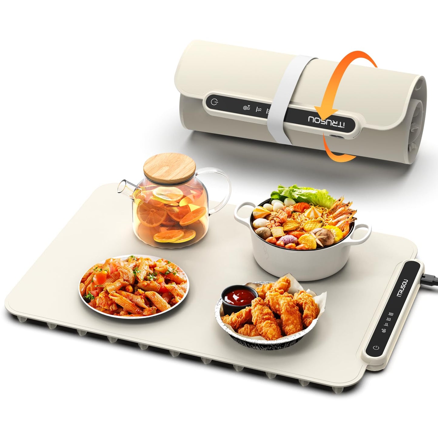 Electric Silicone Food Warmer Mat – Heating Tray for Buffet, Parties & Kitchen Use | Waterproof, Rollable & Easy to Clean