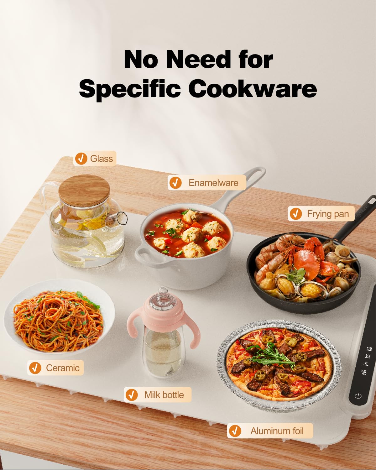 Electric Silicone Food Warmer Mat – Heating Tray for Buffet, Parties & Kitchen Use | Waterproof, Rollable & Easy to Clean