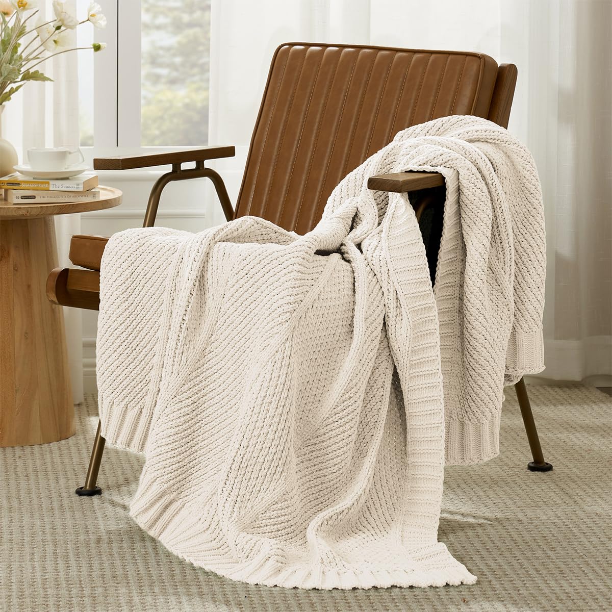 Home Chunky Knit Throw Blanket