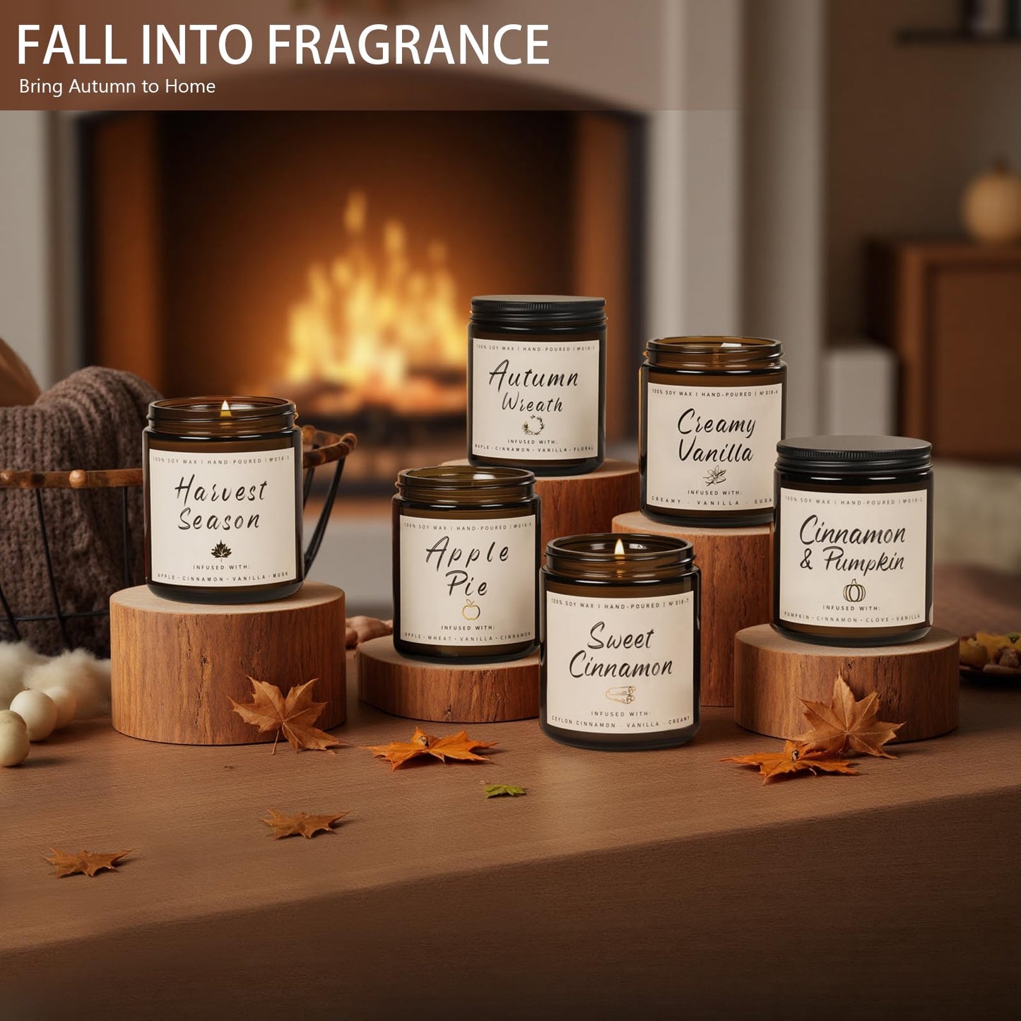 Autumn Scented Candle Collection – Seasonal Scents for Cozy, Holiday Ambience