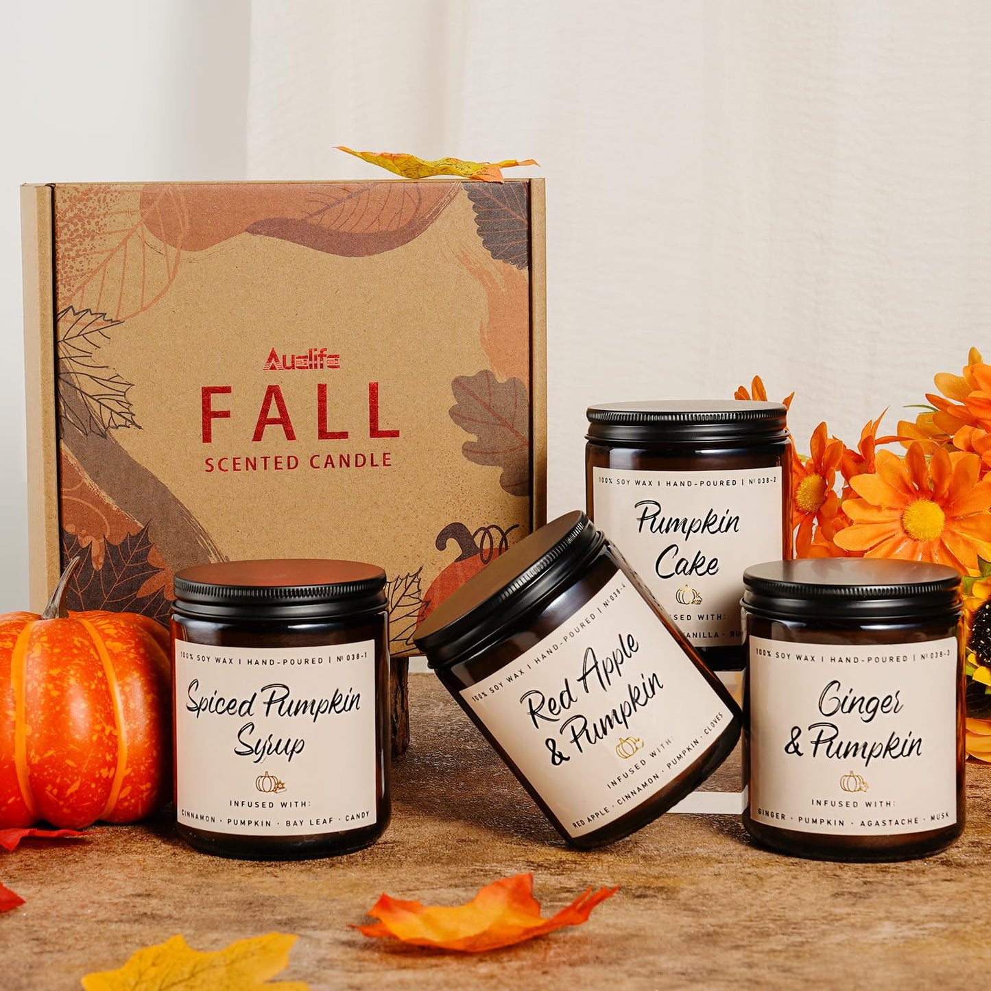 Autumn Scented Candle Collection – Seasonal Scents for Cozy, Holiday Ambience