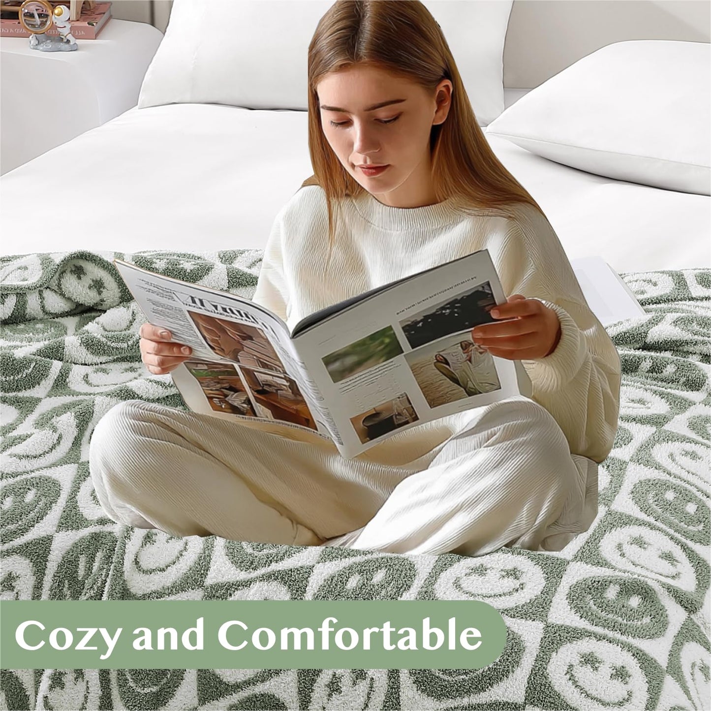 Cozy Checkered Throw Blanket