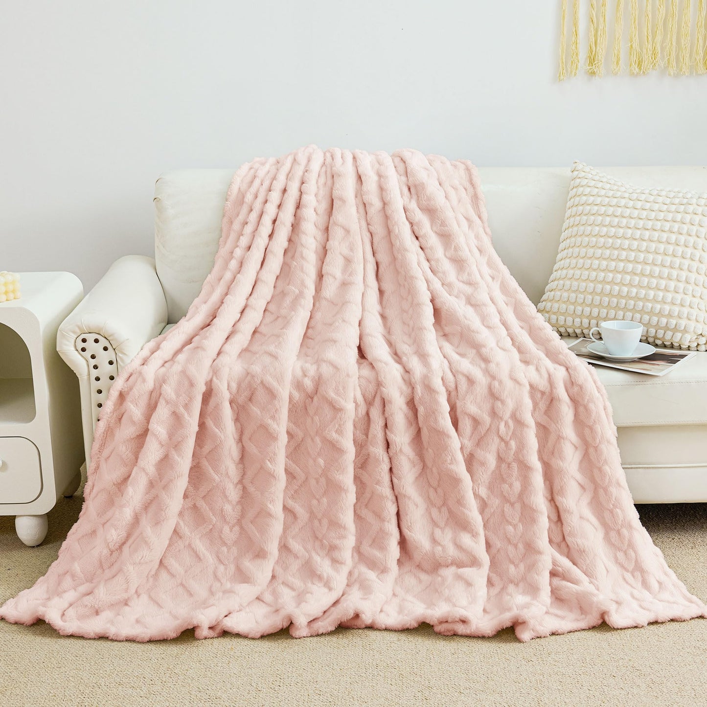 Luxury Plush Faux Fur Throw Blanket
