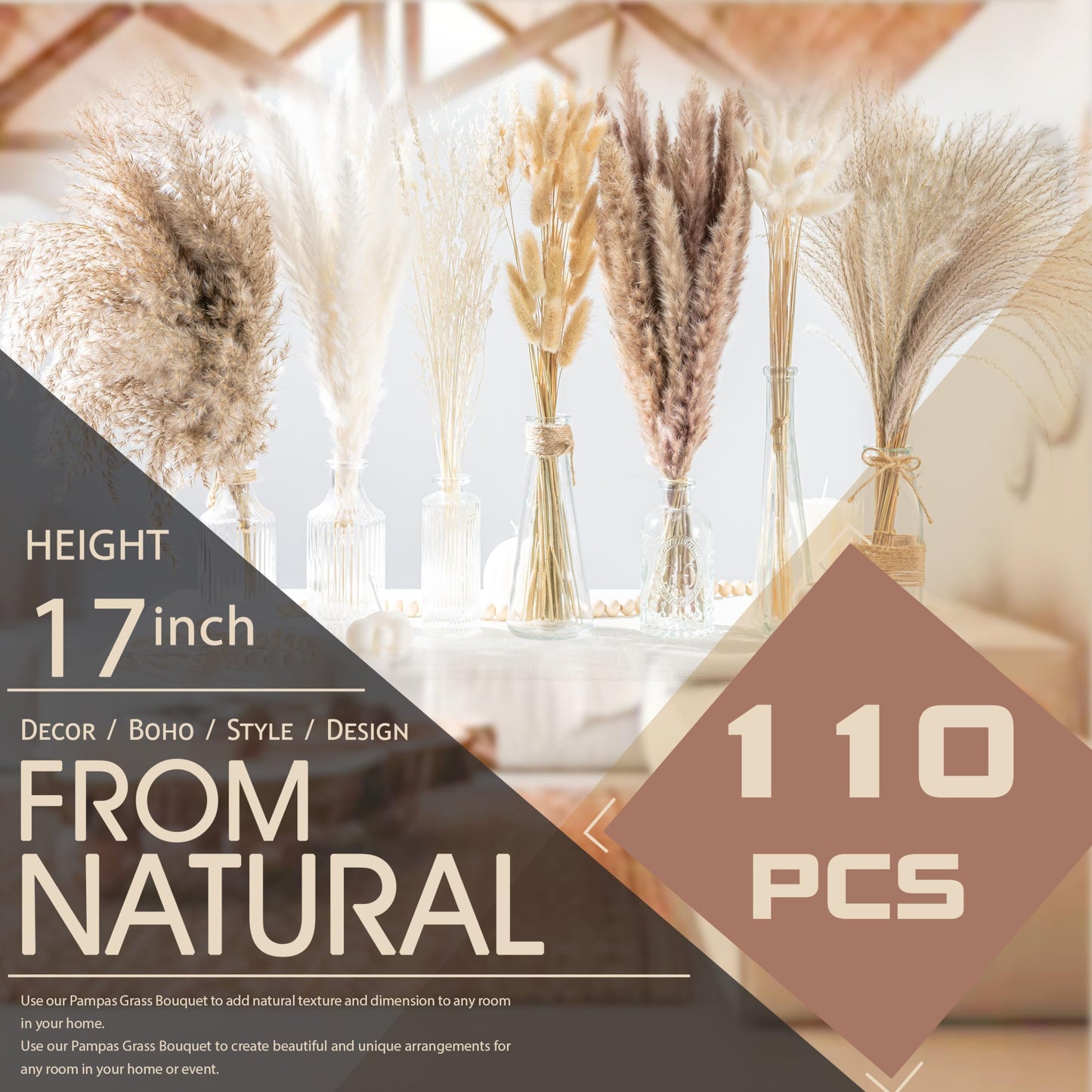 Natural Pampas Grass Bouquet