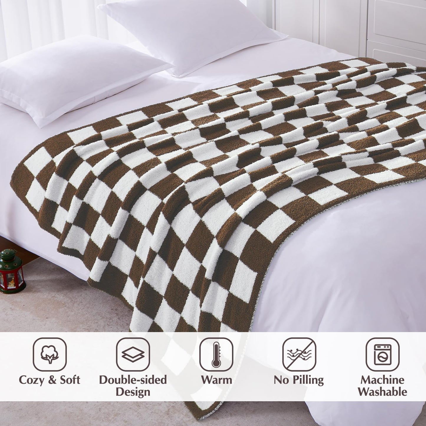 Cozy Checkered Throw Blanket