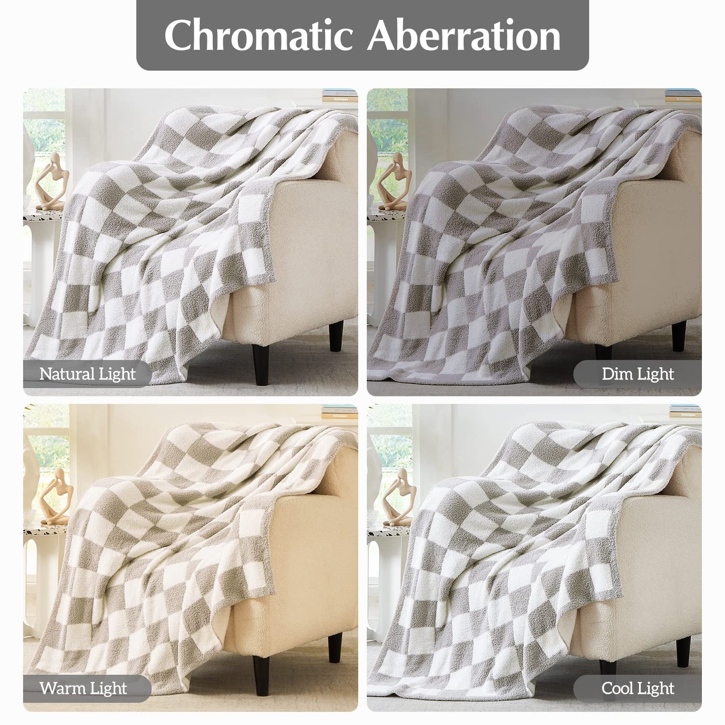 Cozy Checkered Throw Blanket