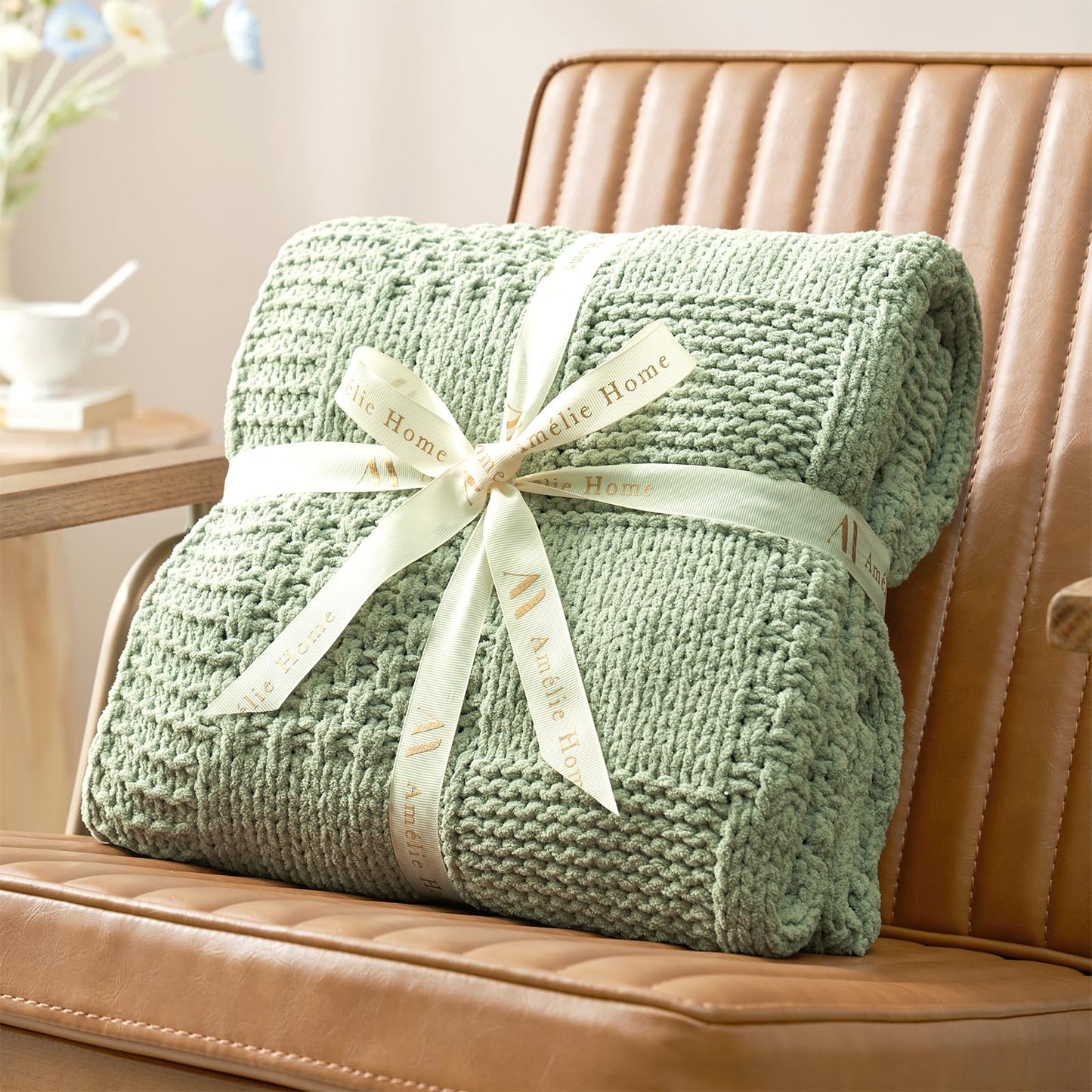 Home Chunky Knit Throw Blanket