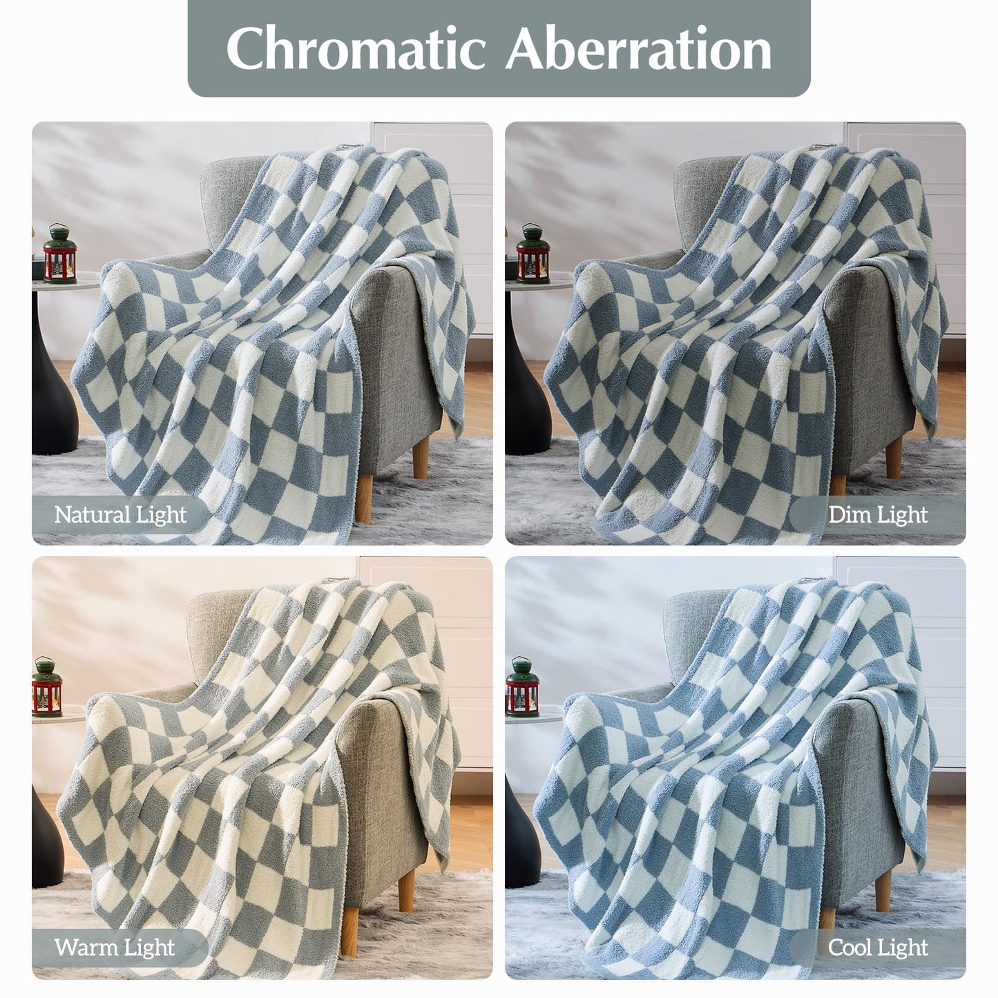 Cozy Checkered Throw Blanket