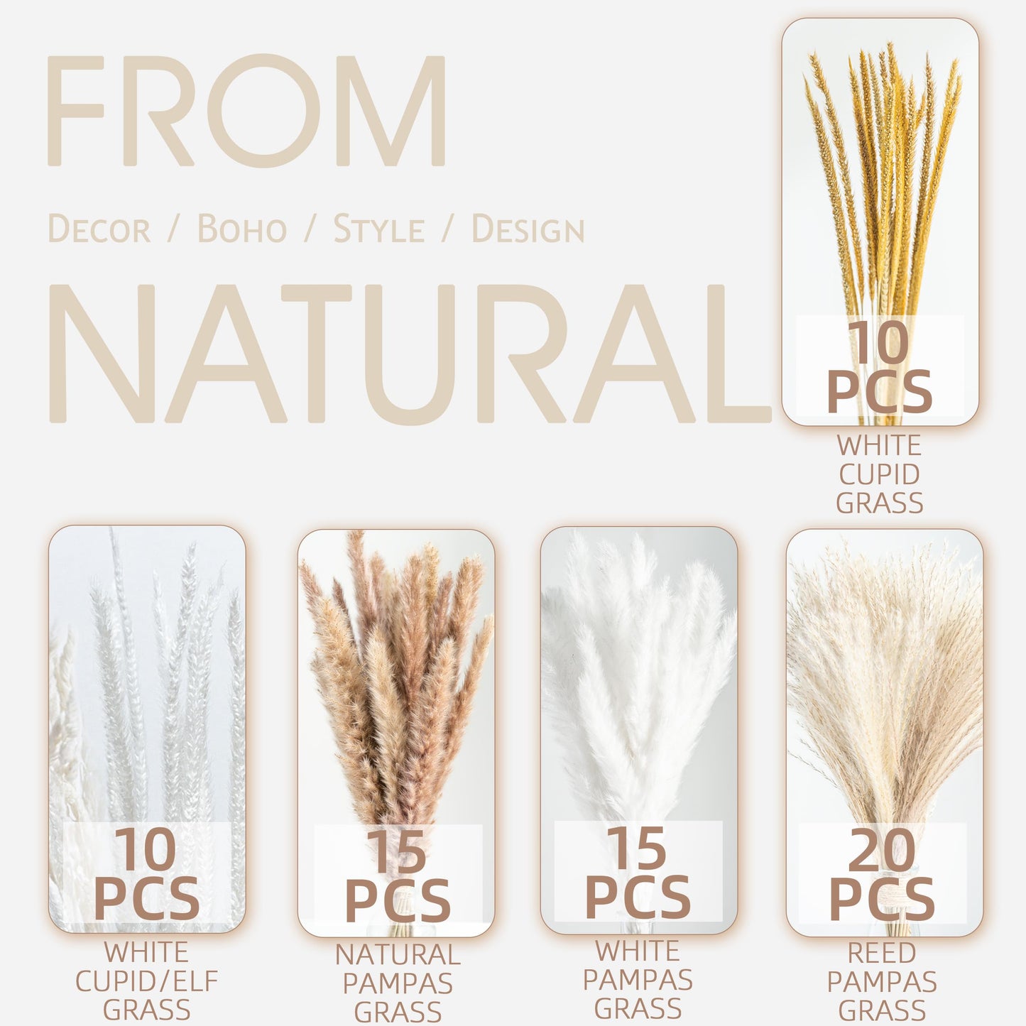 Natural Pampas Grass Bouquet