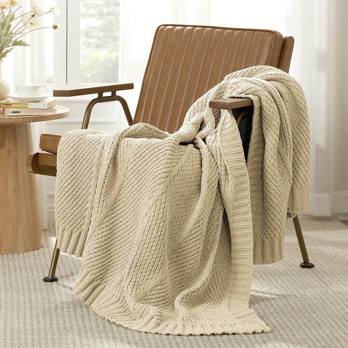 Home Chunky Knit Throw Blanket