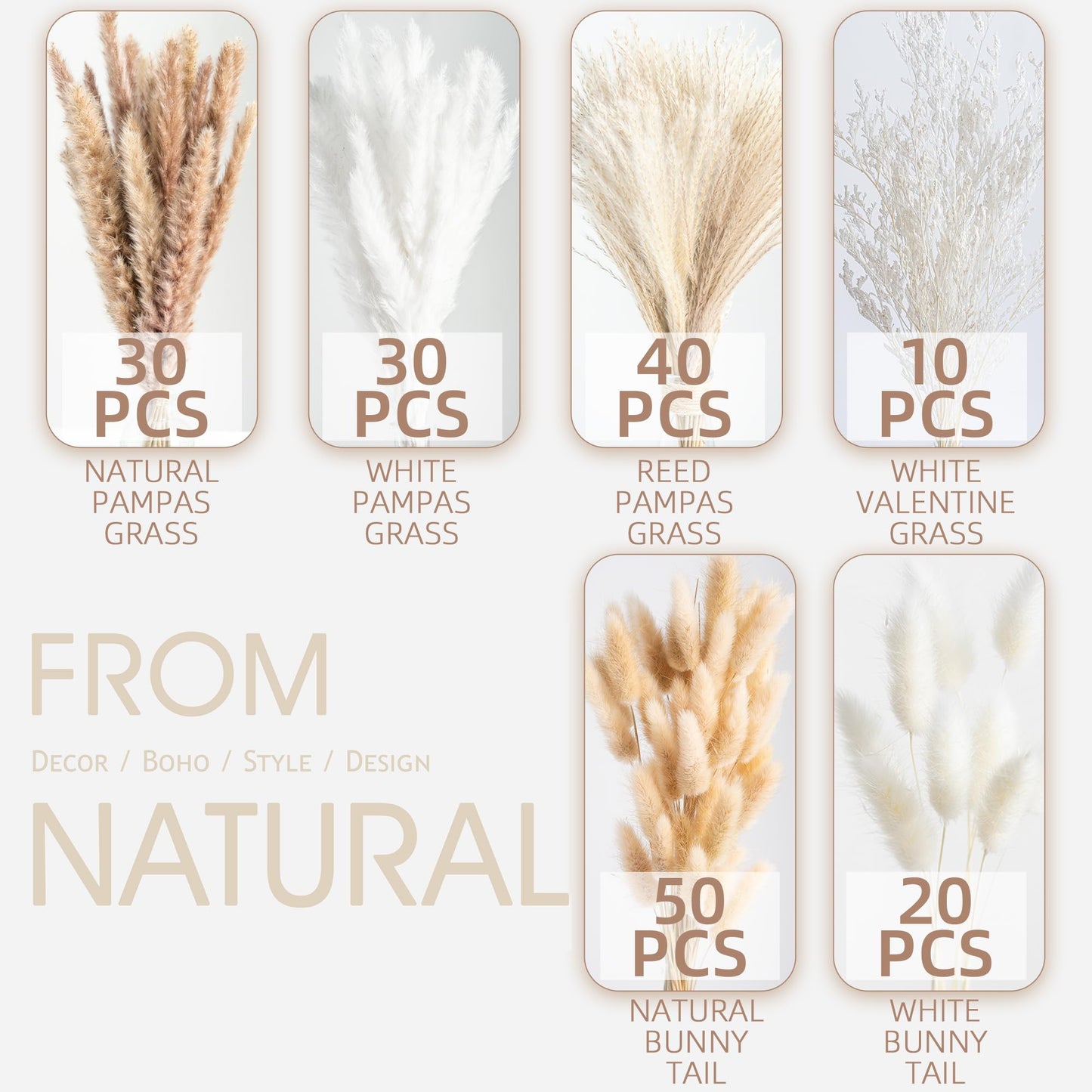 Natural Pampas Grass Bouquet