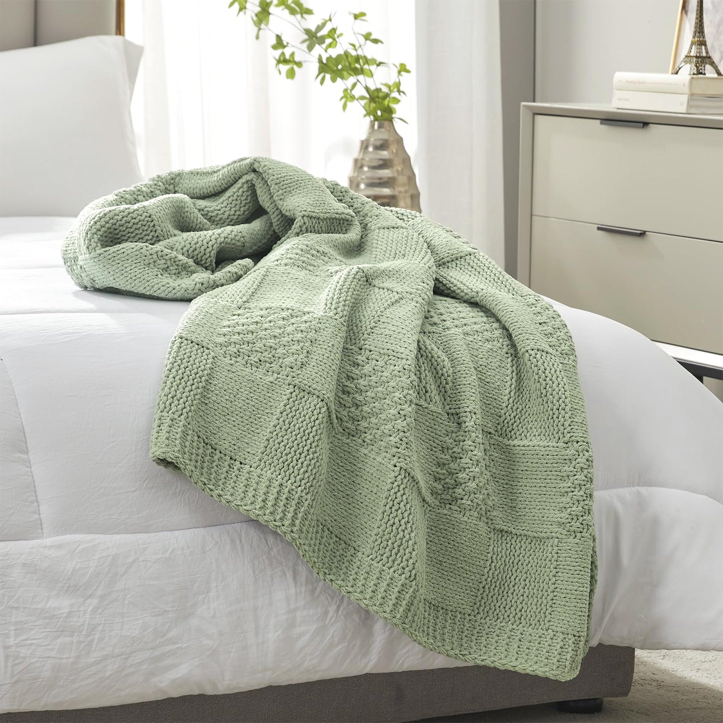 Home Chunky Knit Throw Blanket