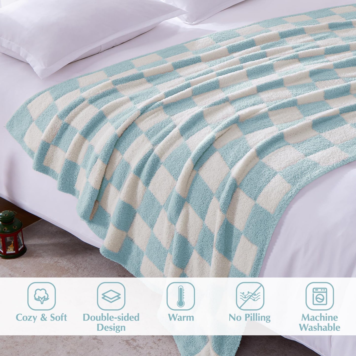 Cozy Checkered Throw Blanket