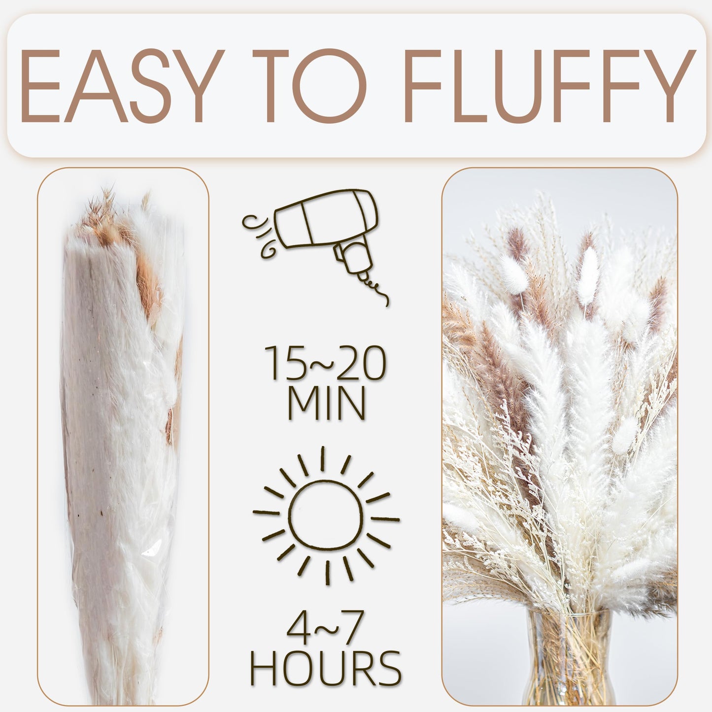 Natural Pampas Grass Bouquet