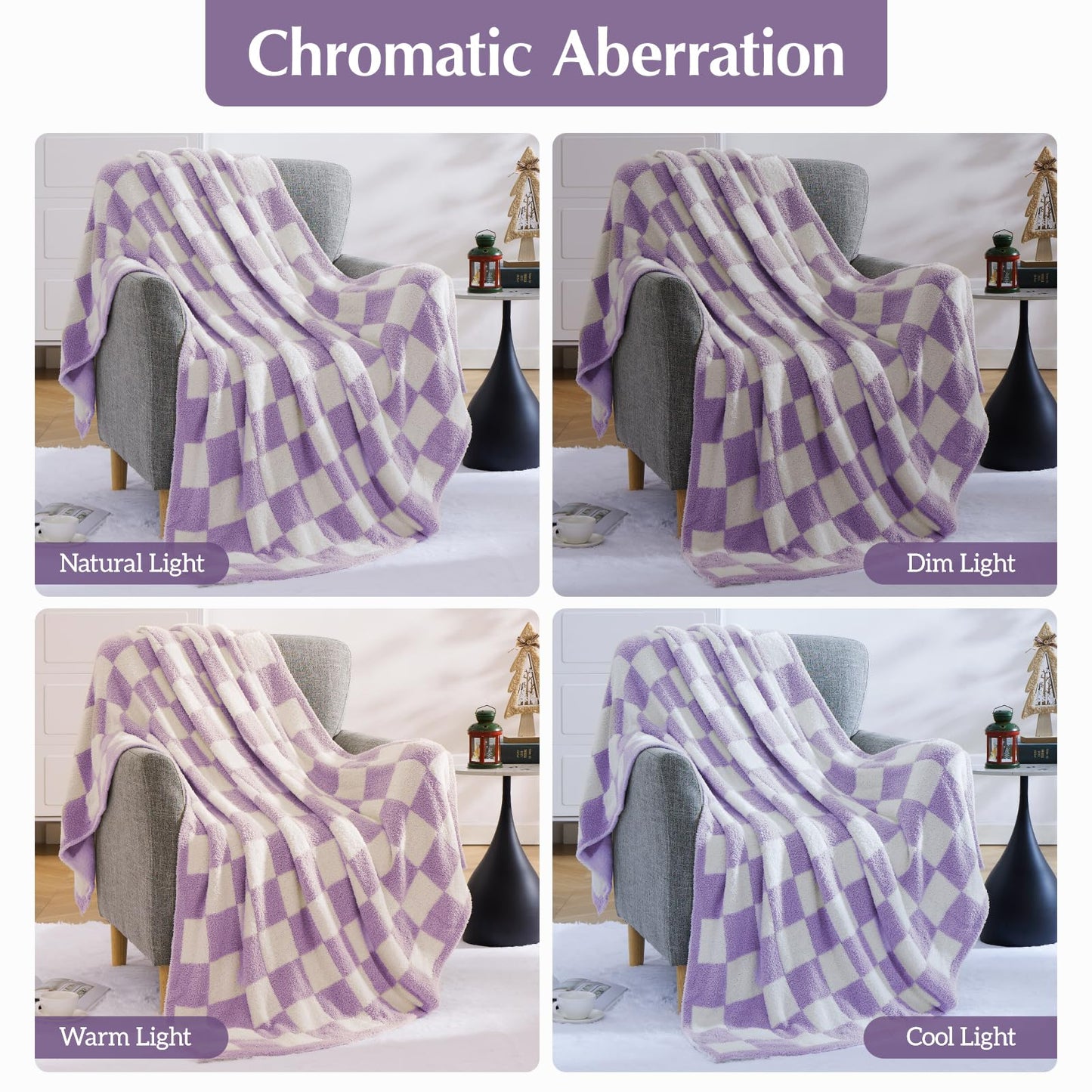 Cozy Checkered Throw Blanket