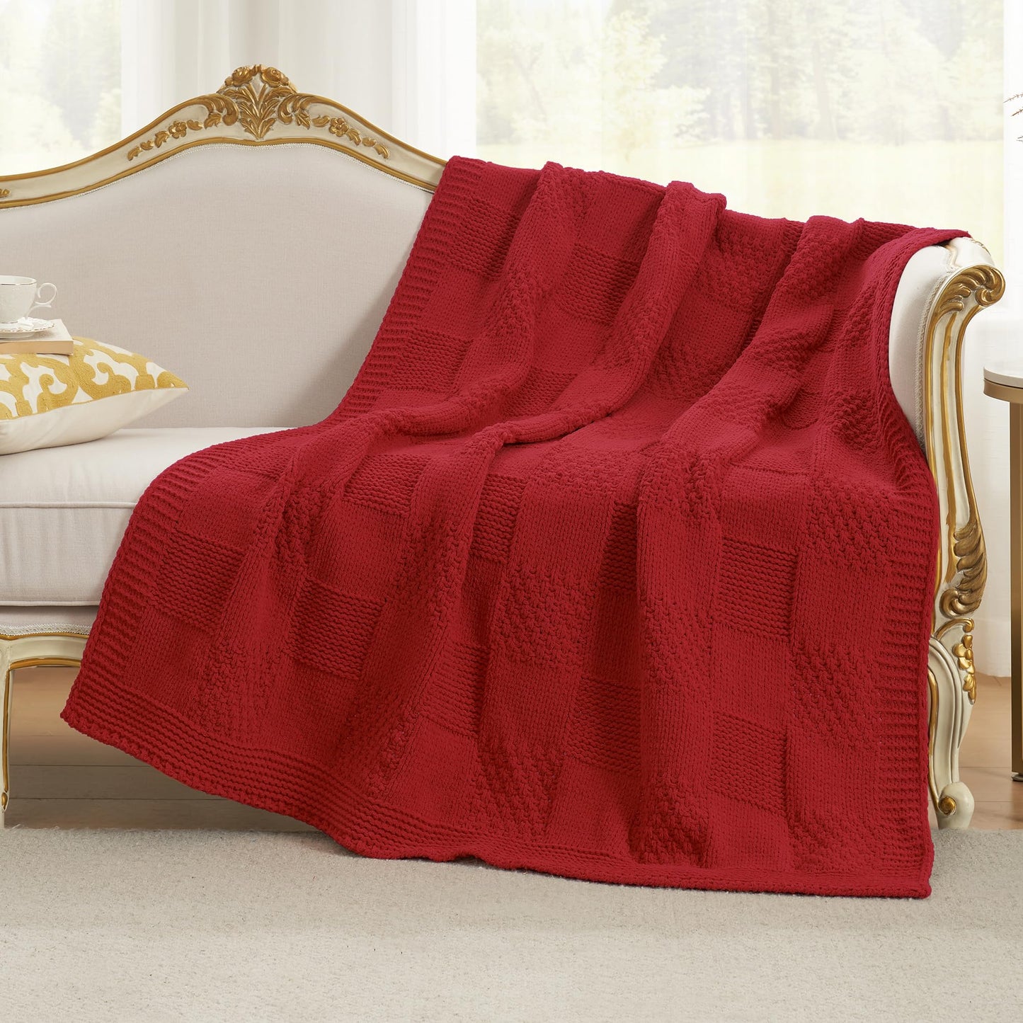 Home Chunky Knit Throw Blanket