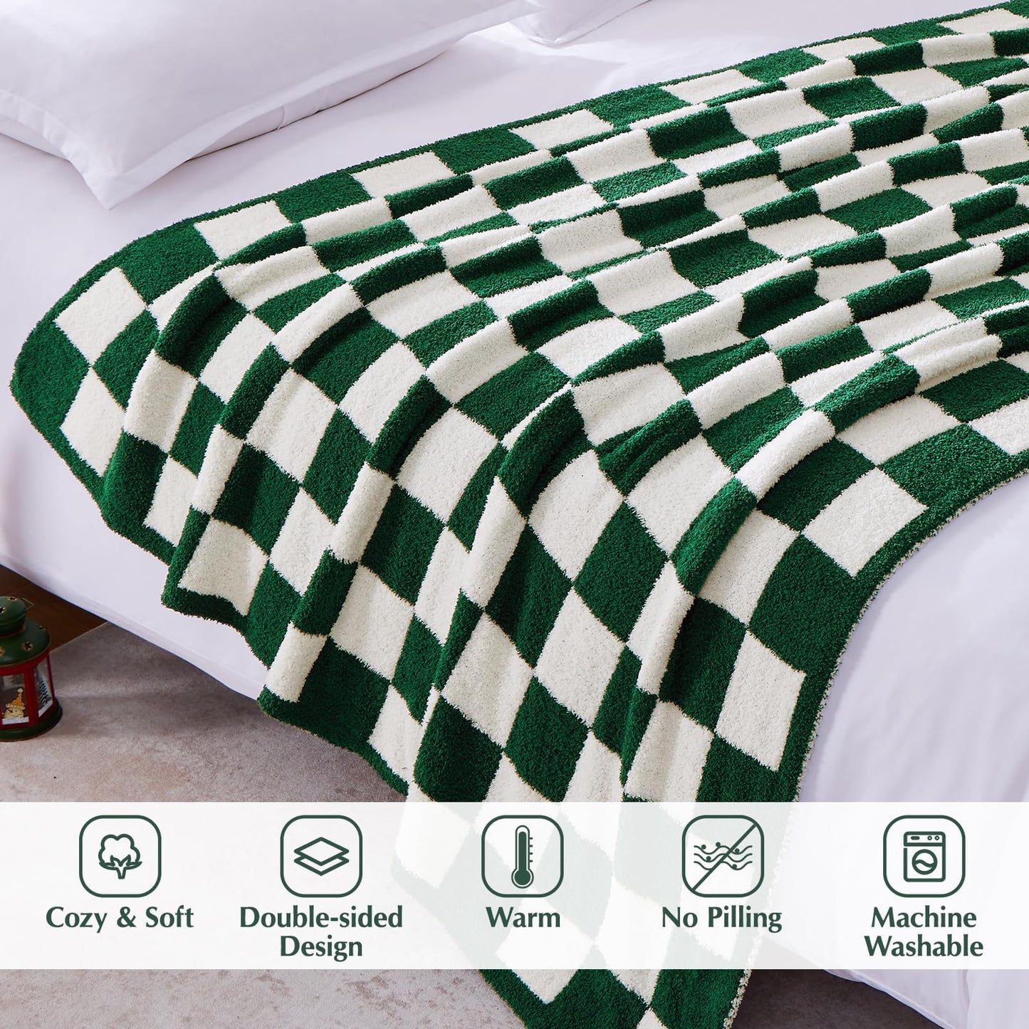 Cozy Checkered Throw Blanket