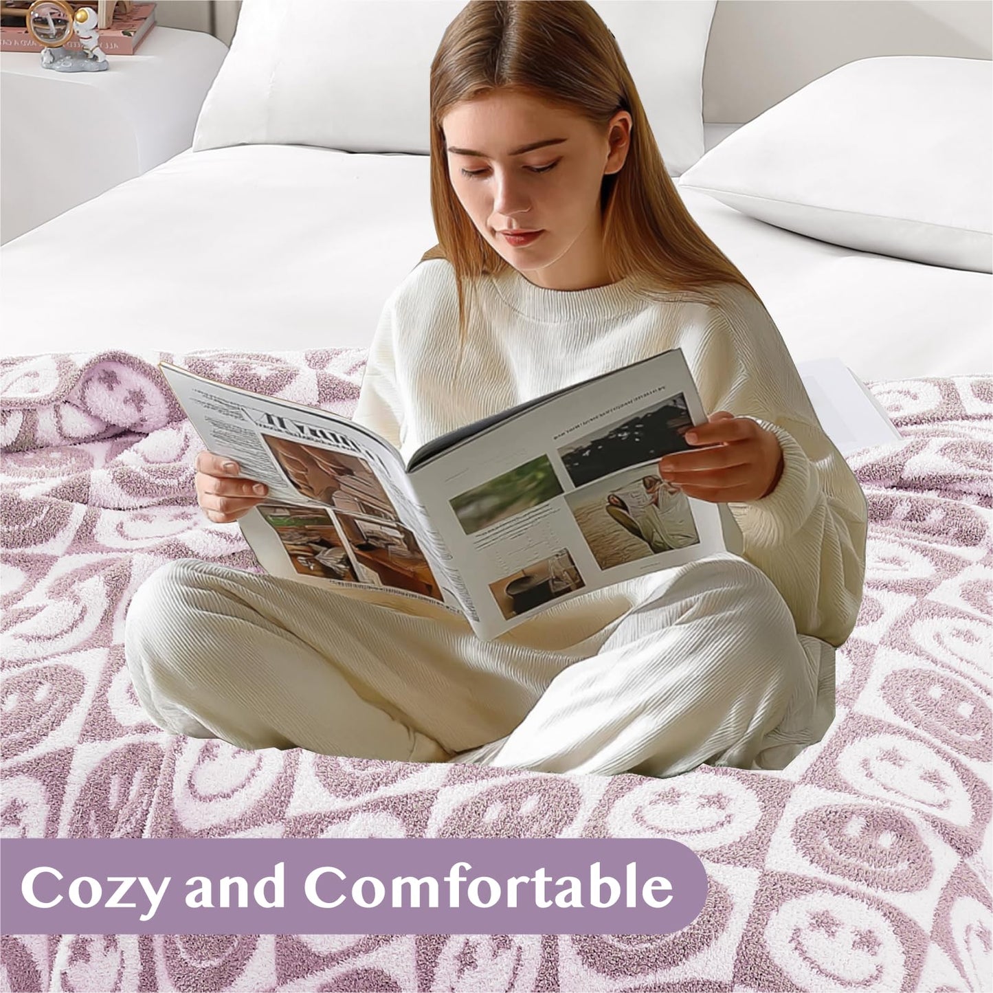 Cozy Checkered Throw Blanket