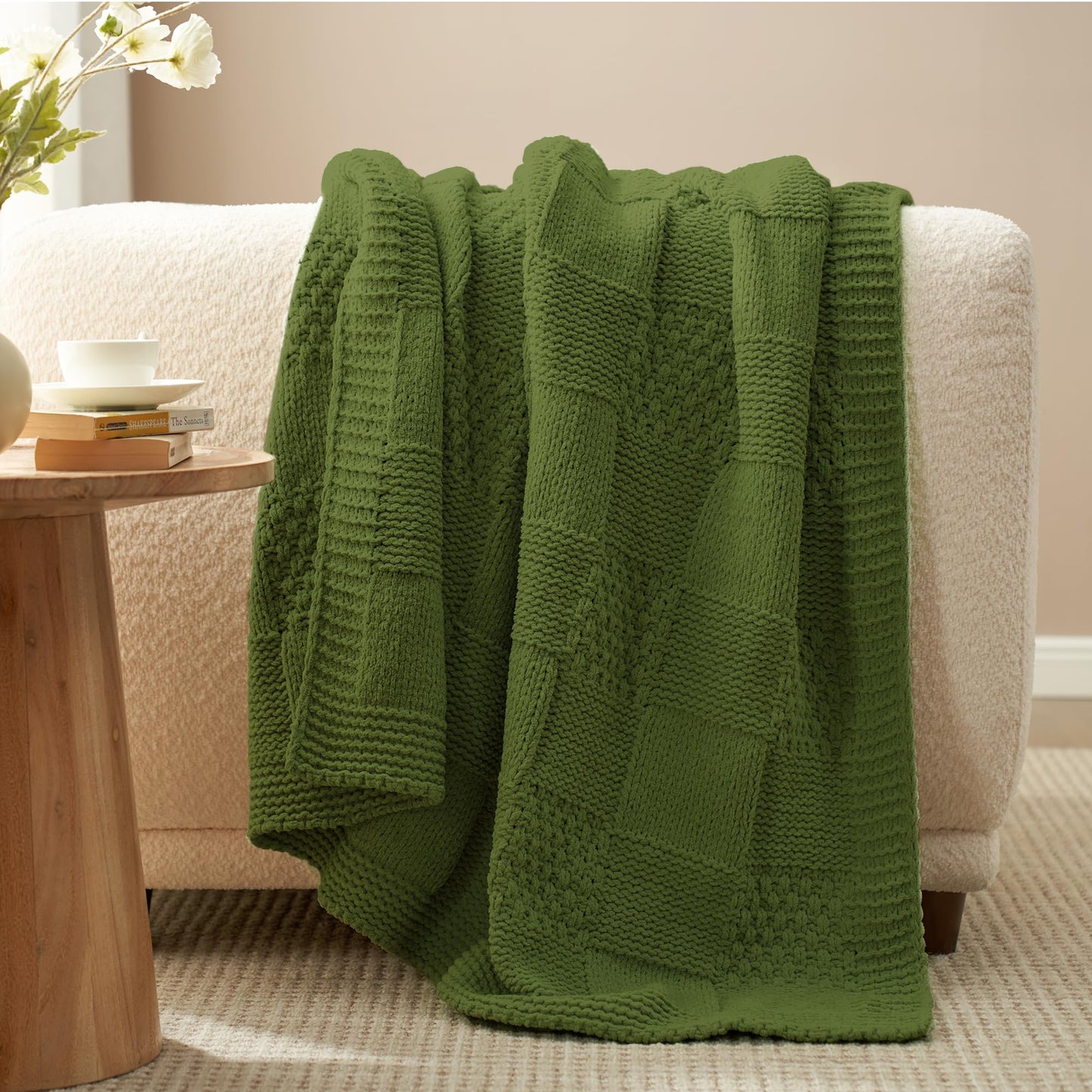 Home Chunky Knit Throw Blanket