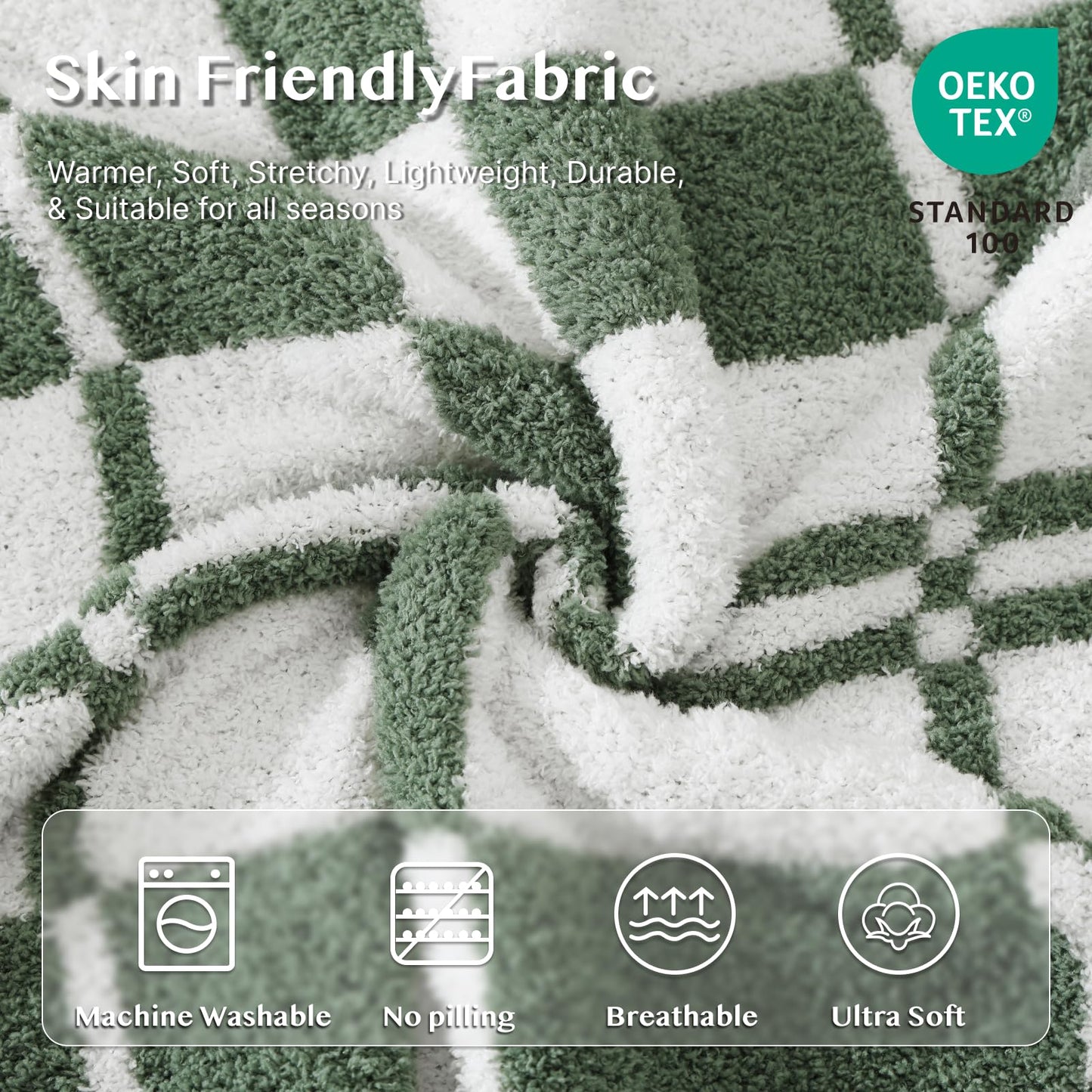 Cozy Checkered Throw Blanket