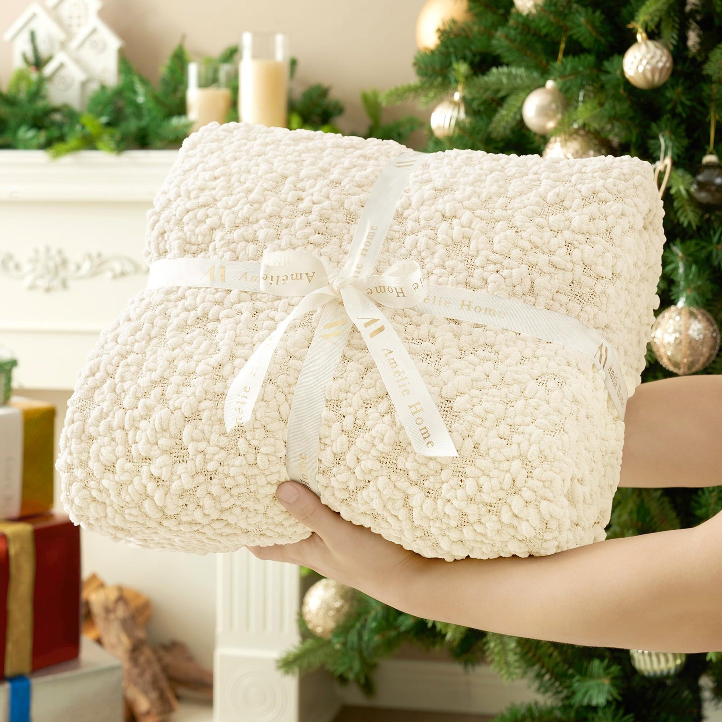 Home Chunky Knit Throw Blanket