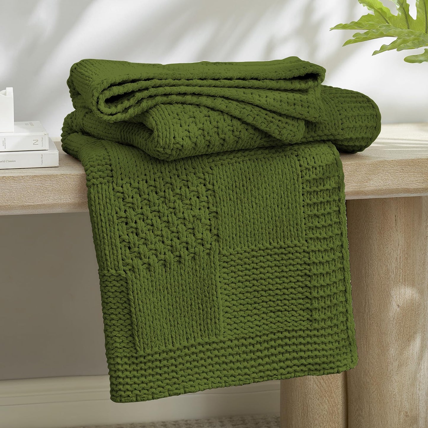 Home Chunky Knit Throw Blanket