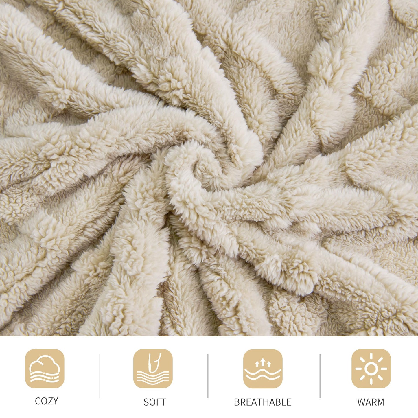 Luxury Plush Faux Fur Throw Blanket
