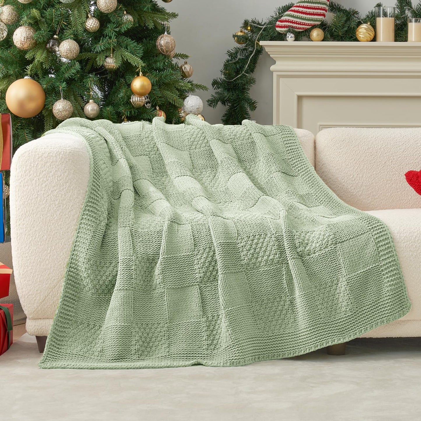 Home Chunky Knit Throw Blanket