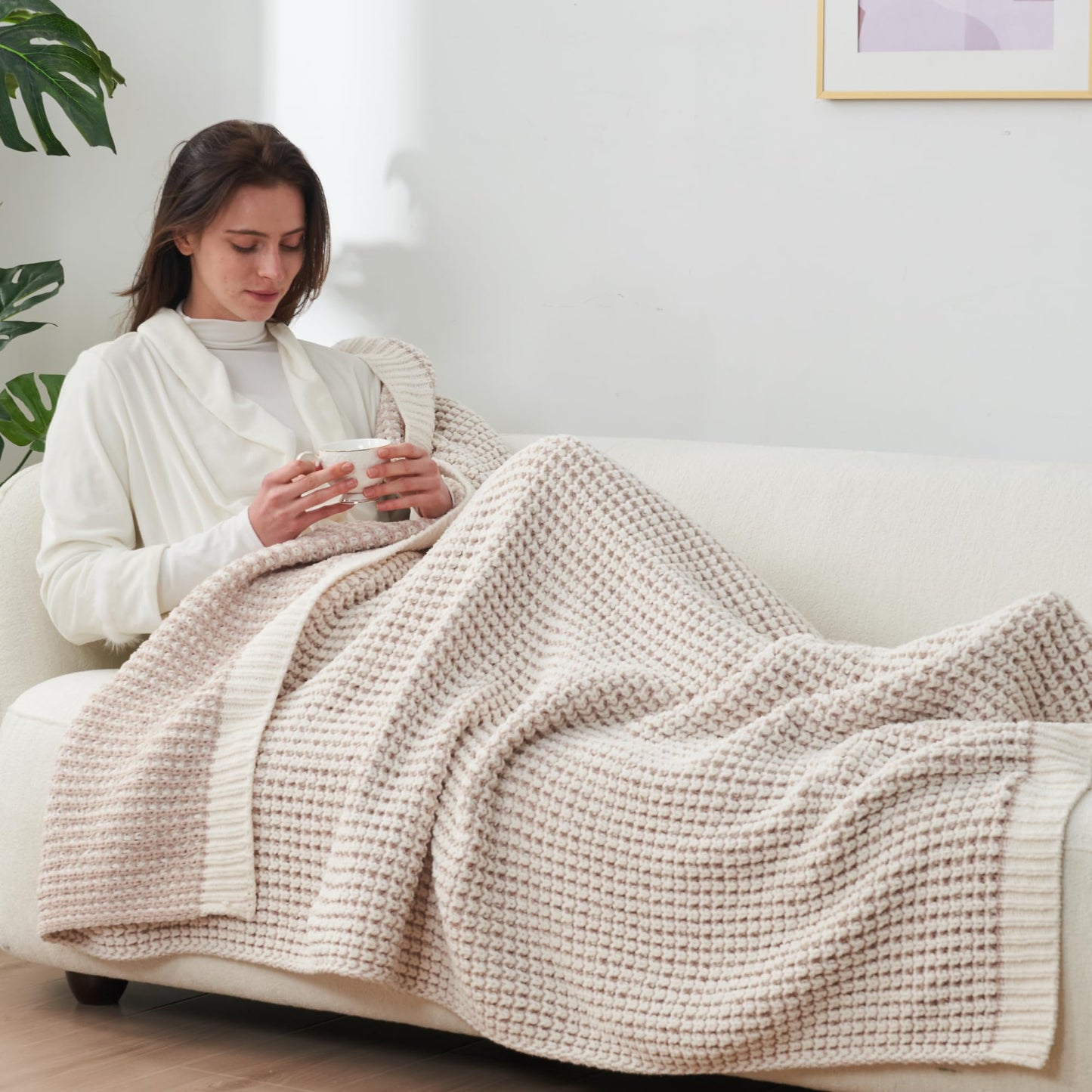 Home Chunky Knit Throw Blanket