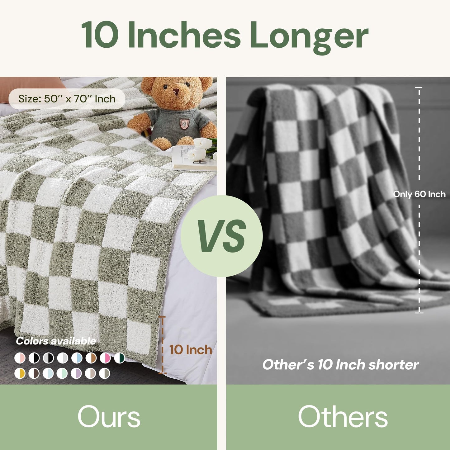 Cozy Checkered Throw Blanket