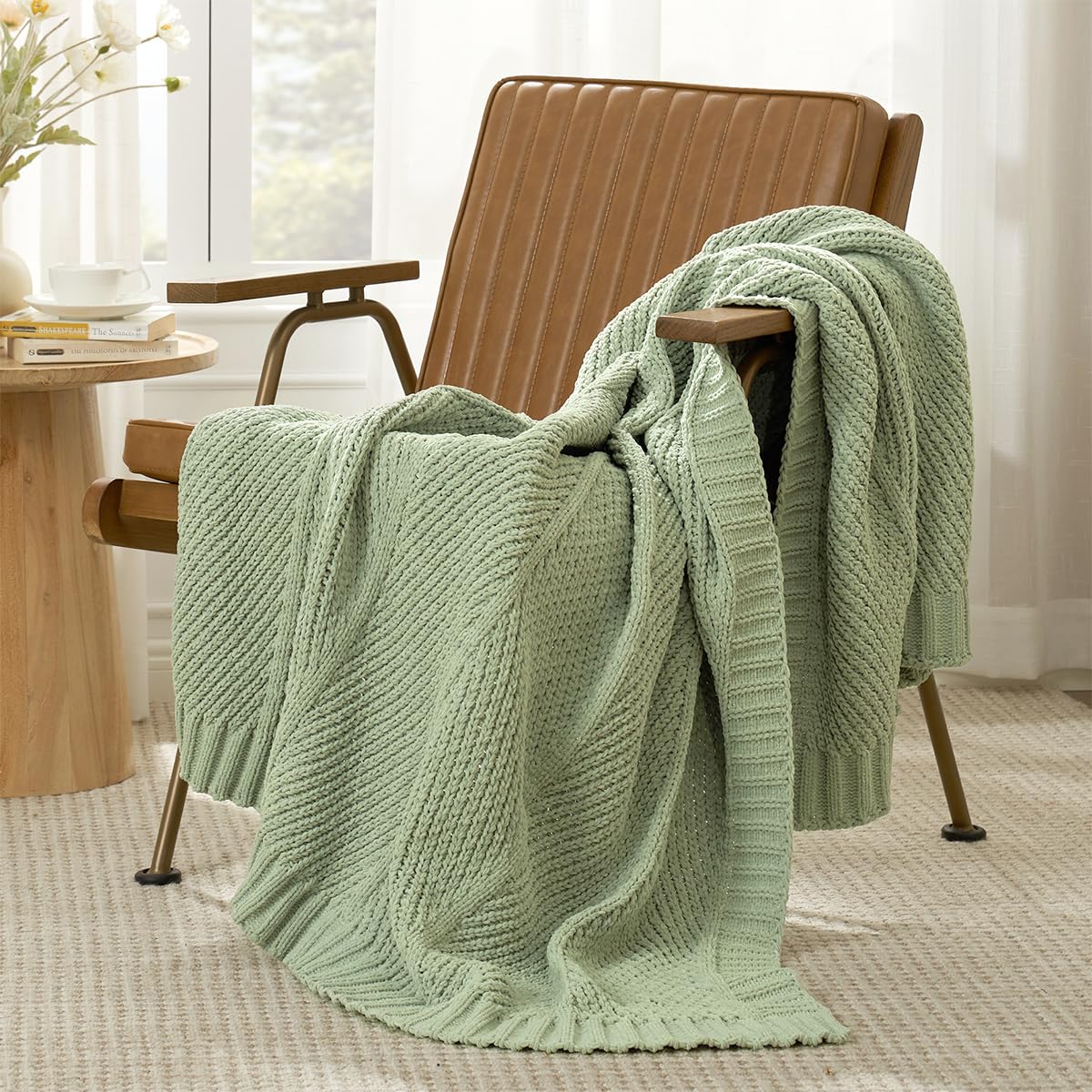 Home Chunky Knit Throw Blanket